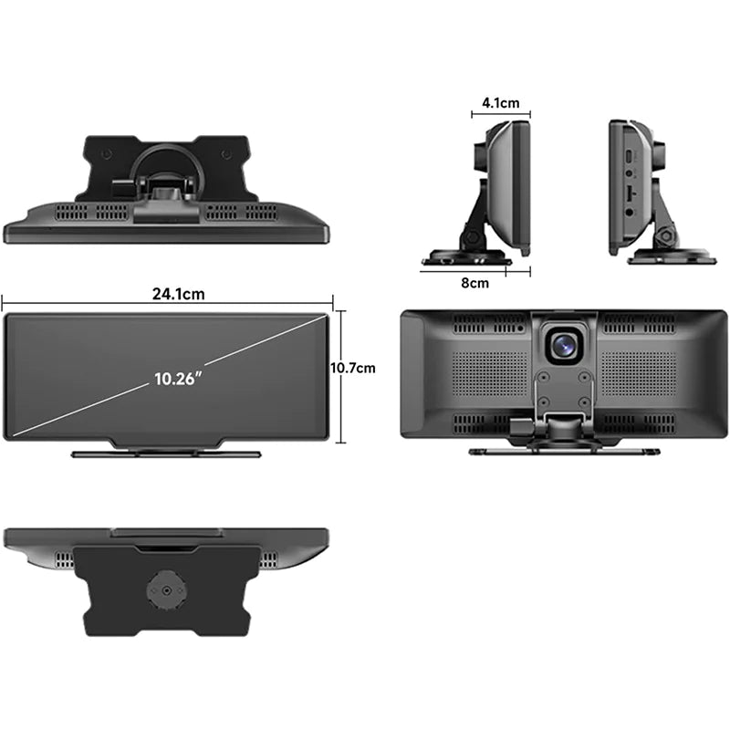 Dual-Camera Dash Cam with GPS