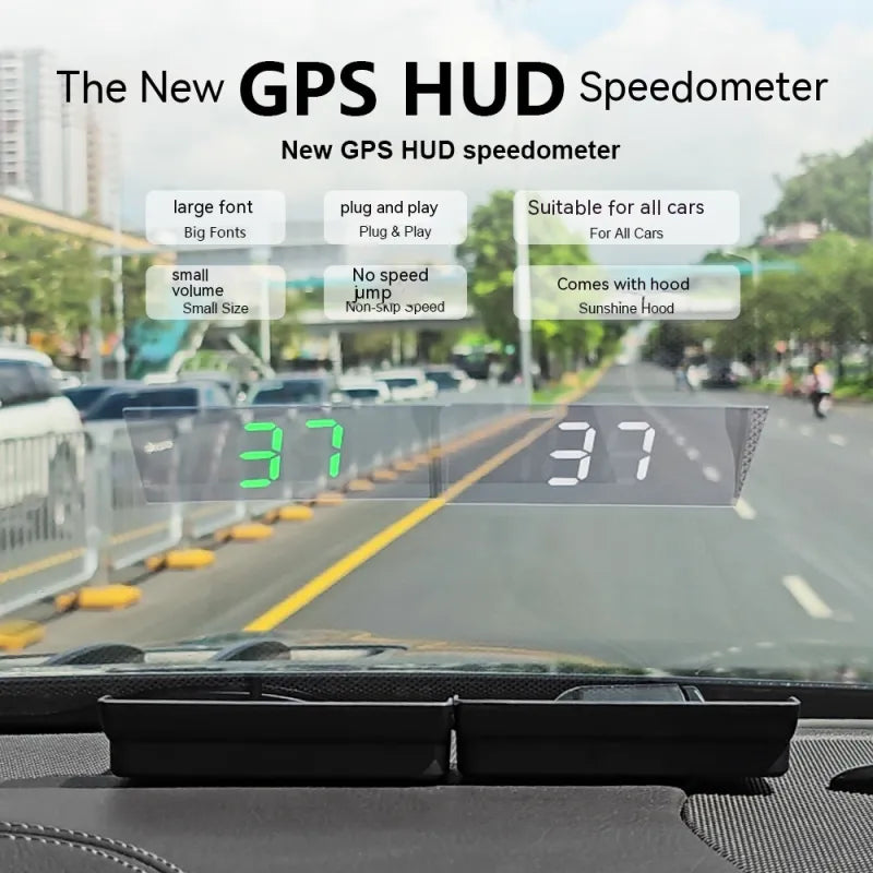 Car Hud Head-up Display GPS Velometer