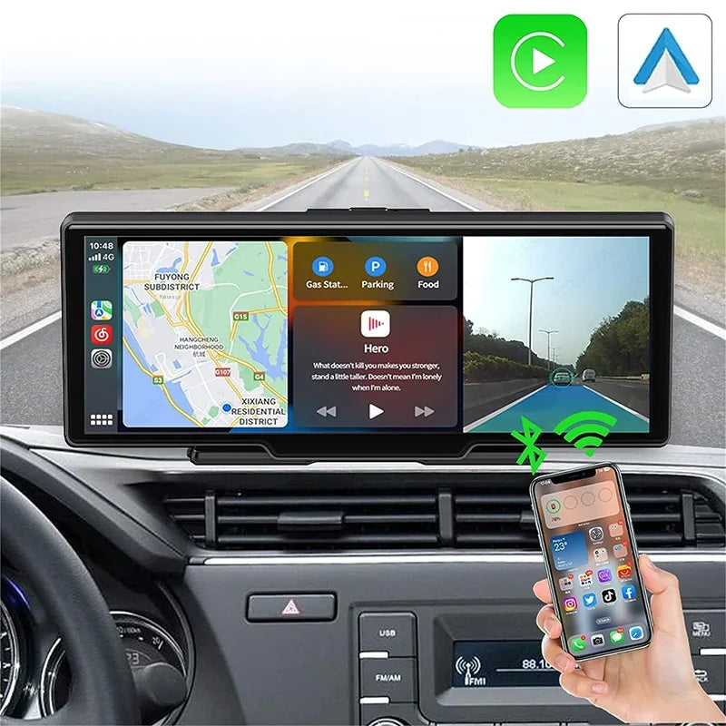 Dual-Camera Dash Cam with GPS