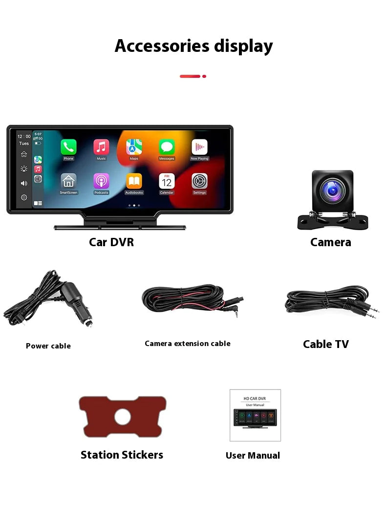 Dual-Camera Dash Cam with GPS